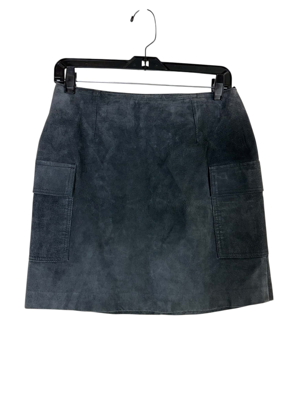 Simons Suede Mini Skirt with side Patch Pockets